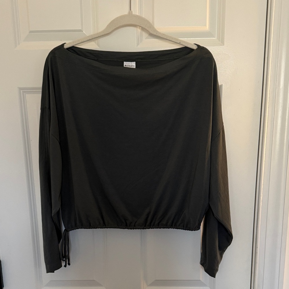 Athleta Dark Gray Long Sleeve Top